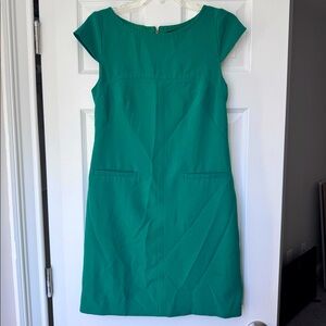 Vince Camuto Green Cap Sleeve Dress (Size 4)